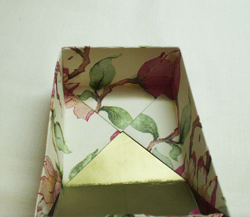 Изготовление подарочной коробки из салфеток